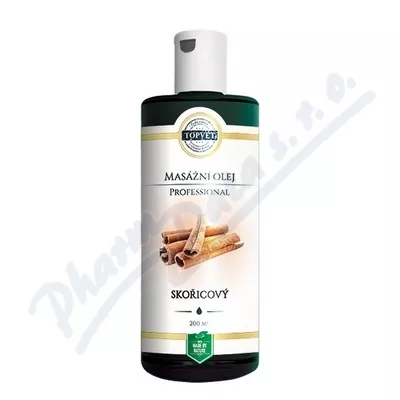 TOPVET PROFESSIONAL Skořicový masážní olej 200ml