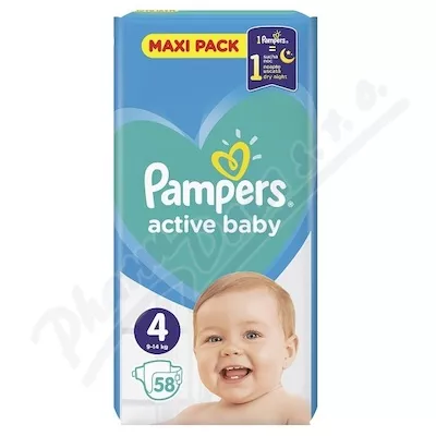 PAMPERS Active Baby Maxi VPP Maxi 7-14kg 58ks