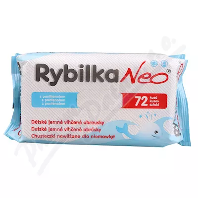 Rybilka Neo s panthenolem děts.jem.vlh.ubrous.72ks