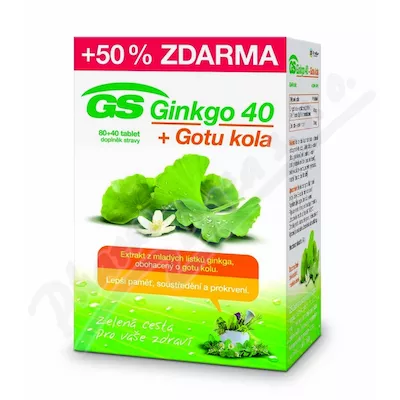 GS Ginkgo 40 + Gotu kola tbl. 80+40