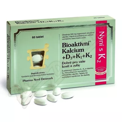 Bioaktivní Kalcium+D3+K1+K2 tbl.60