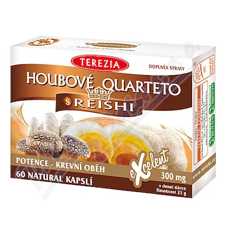 TEREZIA Houbové Quarteto z reishi, 60 kapsułek