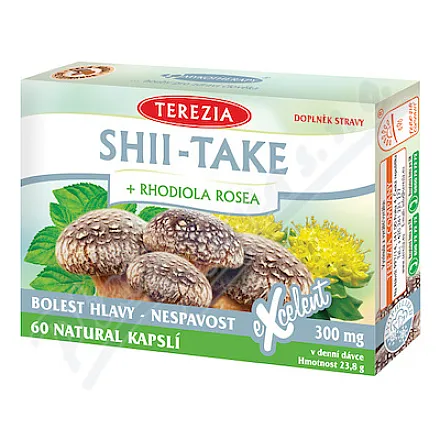 TEREZIA Shii-Take + Rhodiola Rosea, 60 kapsułek