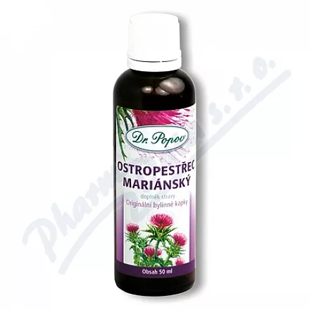 Ostropestřec mariánský Orig.byl.kap.50 ml Dr.Popov