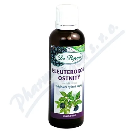 Dr.Popov Krople ziołowe Eleutherococcus spiny 50ml