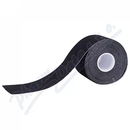 Trixline Taśma kinesio 5cmx5m czarna 1szt