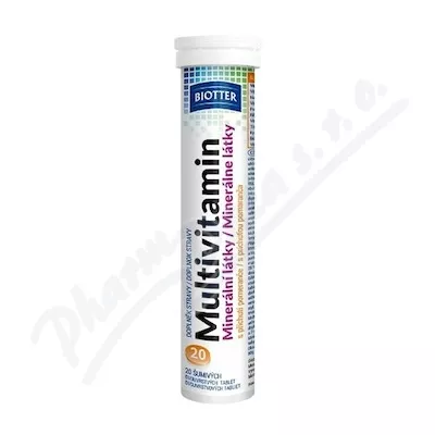 Biotter Multivitamin minerální látky šum.tbl.20