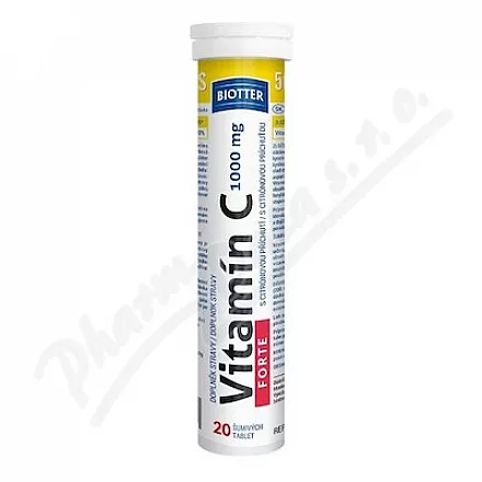 Biotter Vitamín C 1000mg FORTE šum.tbl.20