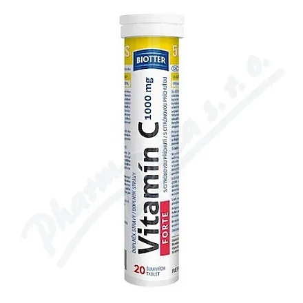 Biotter Witamina C 1000mg FORTE 20szt musujące tbl.
