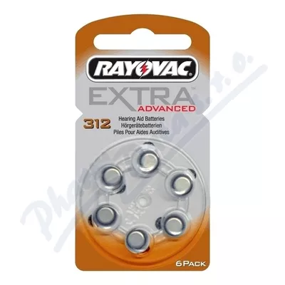 Baterie do aparatów słuchowych Rayovac Extra Adv.312 6 szt