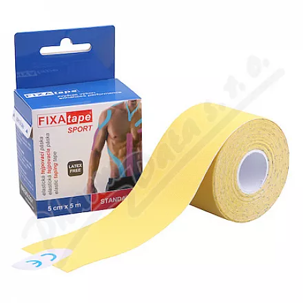 FIXAtape STANDARD sport tejp.páska 5cmx5m žlutá