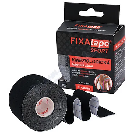FIXAtape STANDARD sport tejp.páska 5cmx5m černá