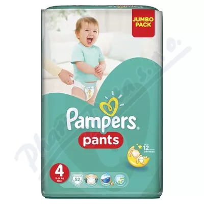 Pampers Pants 4 plenkové kalhotky 9-15kg 52ks