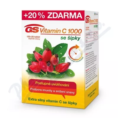 GS Vitamin C1000 + šípky tbl.100+20 2016