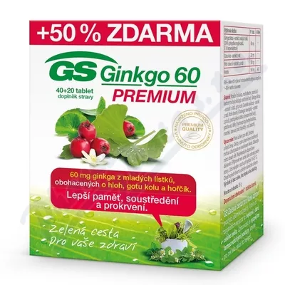 GS Ginkgo 60 Premium tbl. 40+20