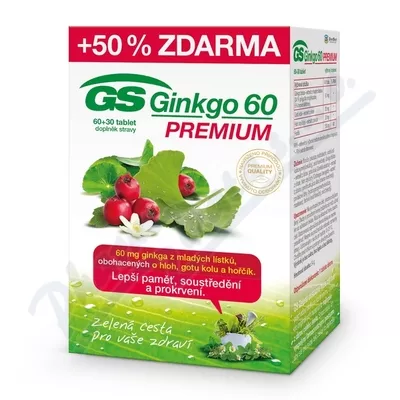 GS Ginkgo 60 Premium tbl. 60+30
