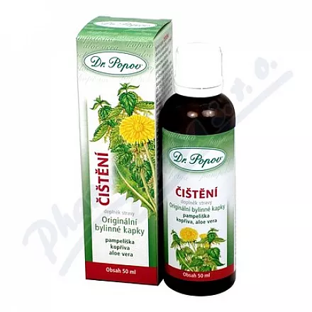Čištění bylinné kapky Dr.Popov 50ml