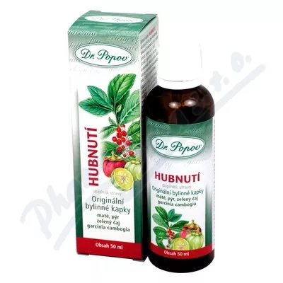 Hubnutí bylinné kapky Dr.Popov 50ml