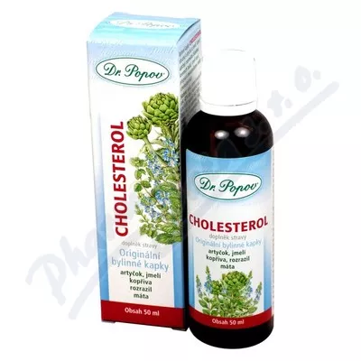 Cholesterol bylinné kapky Dr.Popov 50ml