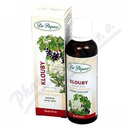 Klouby bylinné kapky Dr.Popov 50ml