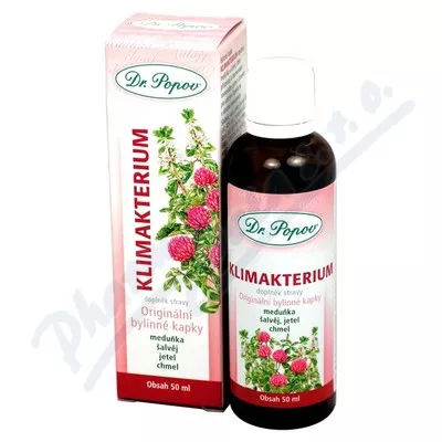 Klimakterium bylinné kapky Dr.Popov 50ml