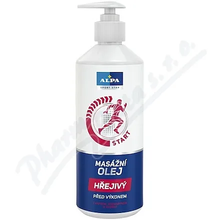 Olejek do masażu rozgrzewający Alpa SportStar 500 ml