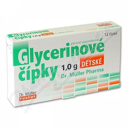 Glycerinové čípky dětské 12x1.0g Dr.Müller