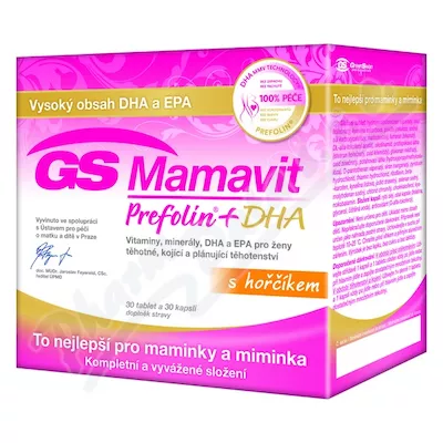 GS Mamavit Prefolin+DHA+EPA tbl/cps.30+30 ČR/SK