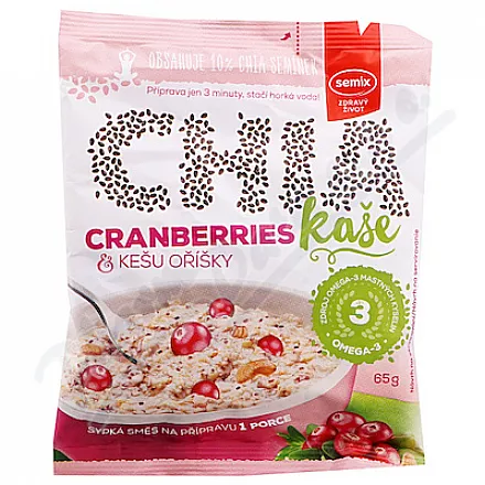 Semix Chia kaše brusinky a kešu oříšky 65g