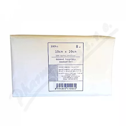 Jiasu Gauze comppr.nester. 10 x 20cm/100 szt. 8 warstw