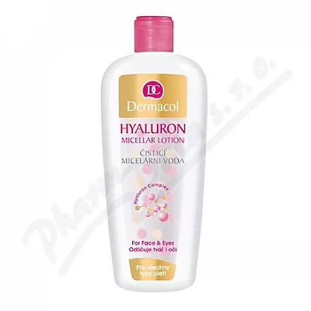 Dermacol Hyaluron Oczyszczająca woda micelarna 400ml - odličování,odličování obličeje,čištění obličeje,čistění pleti,