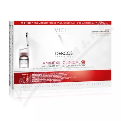 VICHY Dercos Aminexil Clinical 5 ženy 21x6ml - vlasová péče,péče o vlasy,