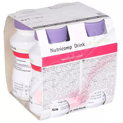 Nutricomp Drink 2.0kcal Fibre cherry.por.sol.4x200ml