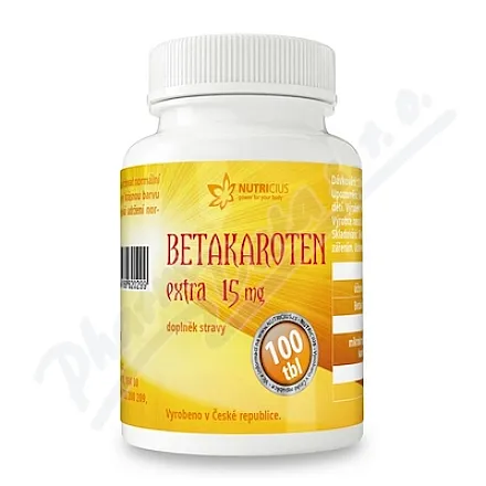 Nutricius Betakaroten Exra 15 mg 100 tabletek