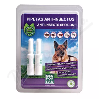 Menforsan Antiparazitní pipety pro psy 2x1.5ml