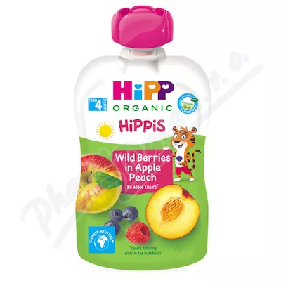 HiPP KAPSIČKA BIO Jablko-Broskev-Lesní ov.100g