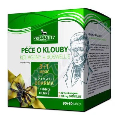 Priessnitz Kolag+Boswellie péče o klouby tbl.90+30