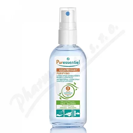 PURESSENTIEL Čisticí antibakt.roztok sprej 80ml