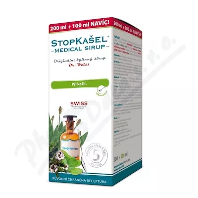 STOPKAŠEL Medical sirup Dr. Weiss 200+100ml NAVÍC