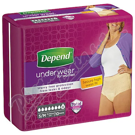 Depend Super inkont.kalh.vyšší pas Ž vel.S/M 10ks