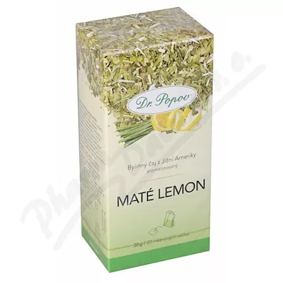 Dr.Popov Čaj Maté Lemon 20x1.5g