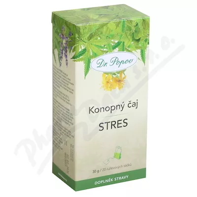 Dr.Popov Čaj konopný Stres 20x1.5g