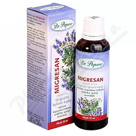 Krople ziołowe Dr.Popov Migresan 50ml
