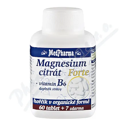 MedPharma Cytrynian Magnezu Forte B6 tbl.67