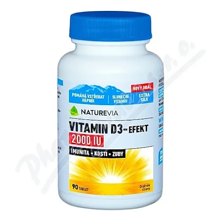NatureVia Witamina D3-Effect 2000IU tbl.90