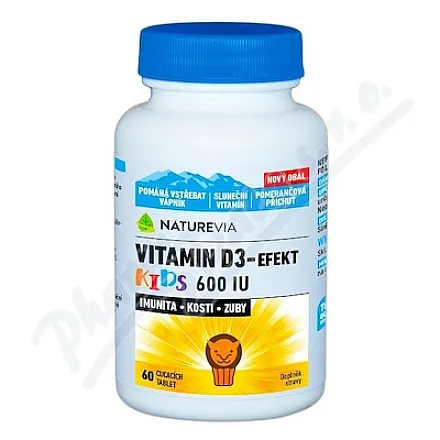NatureVia Vitamin D3-Efekt Kids tbl.60