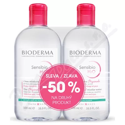 BIODERMA Sensibio H2O 500ml 1+1 Festival