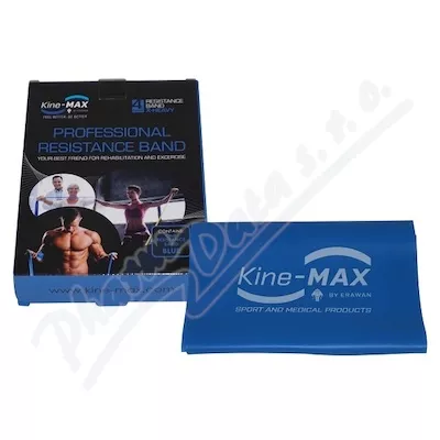 KineMAX Resistance band Posilovací guma modrá 2m