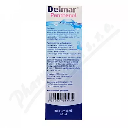 Delmar Panthenol nosní sprej 50ml