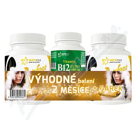Perfect HAIR gold meth.500+biotin100 tbl.180+dárek